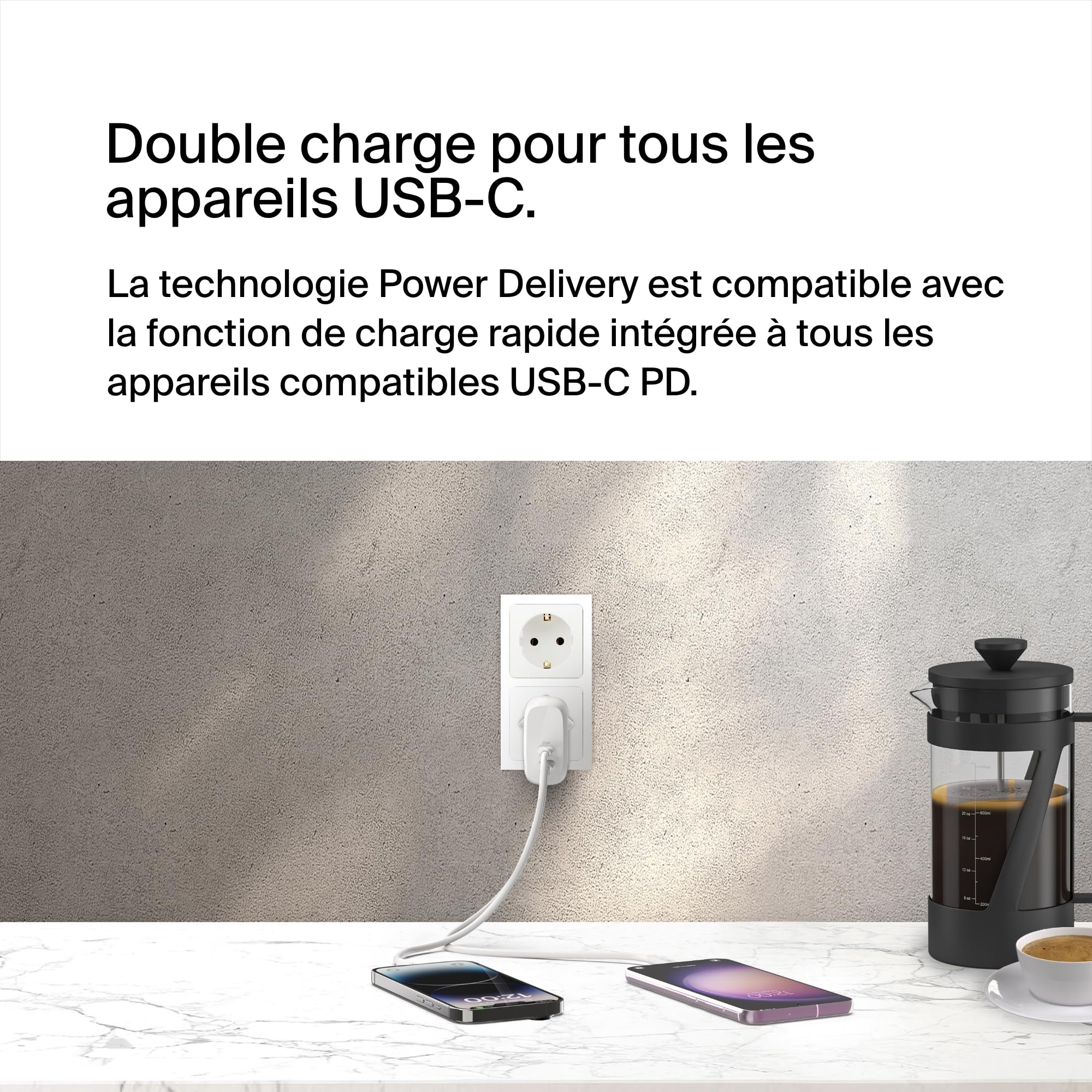 belkin-boostcharge-chargeur-secteur-double-port-usb-c-60-w-avec-pps-c-bles-usb-c image 3