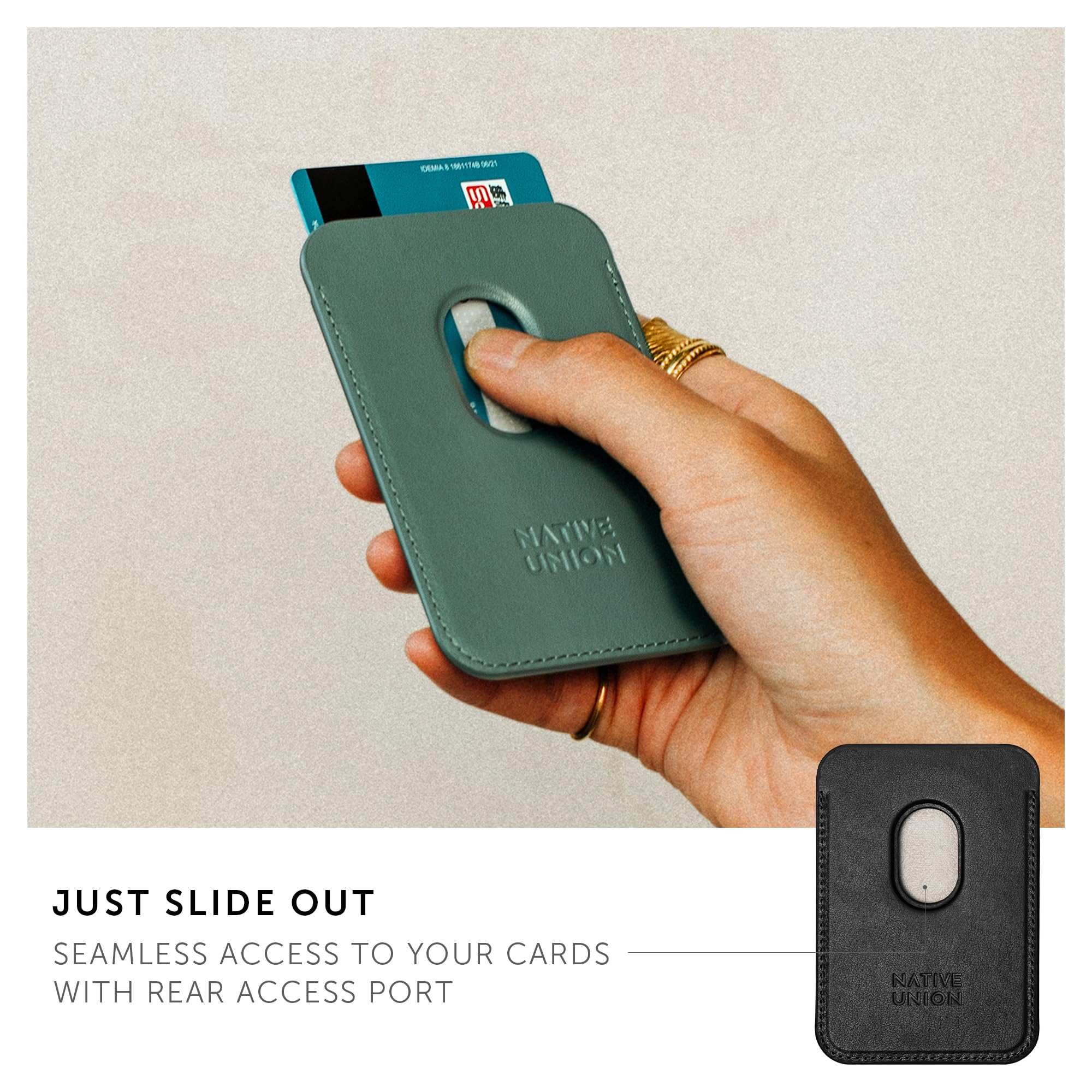 native-union-re-classic-wallet-portefeuille-magn-tique-magsafe-pour-iphone-3-car image 5