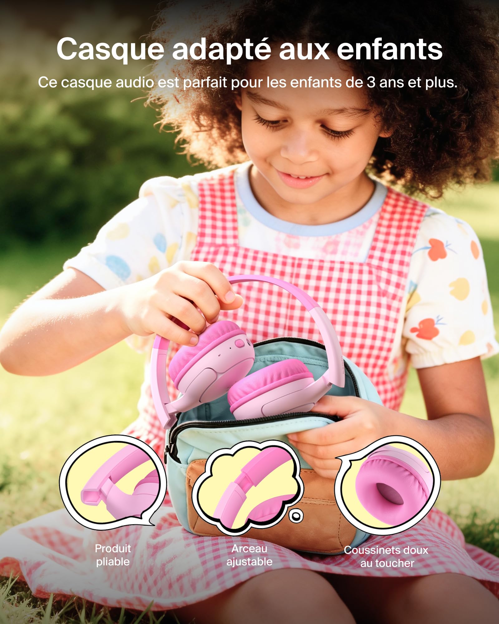 belkin-soundform-mini-2-casque-audio-sans-fil-pour-enfants-bluetooth-55-h-d-auto image 5