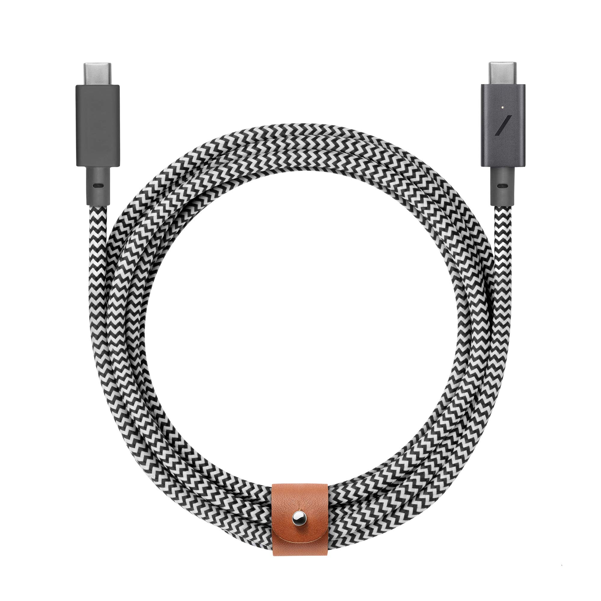 native-union-belt-c-ble-pro-usb-c-usb-c-2-4m-240w-avec-led-et-attache-cuir image 1