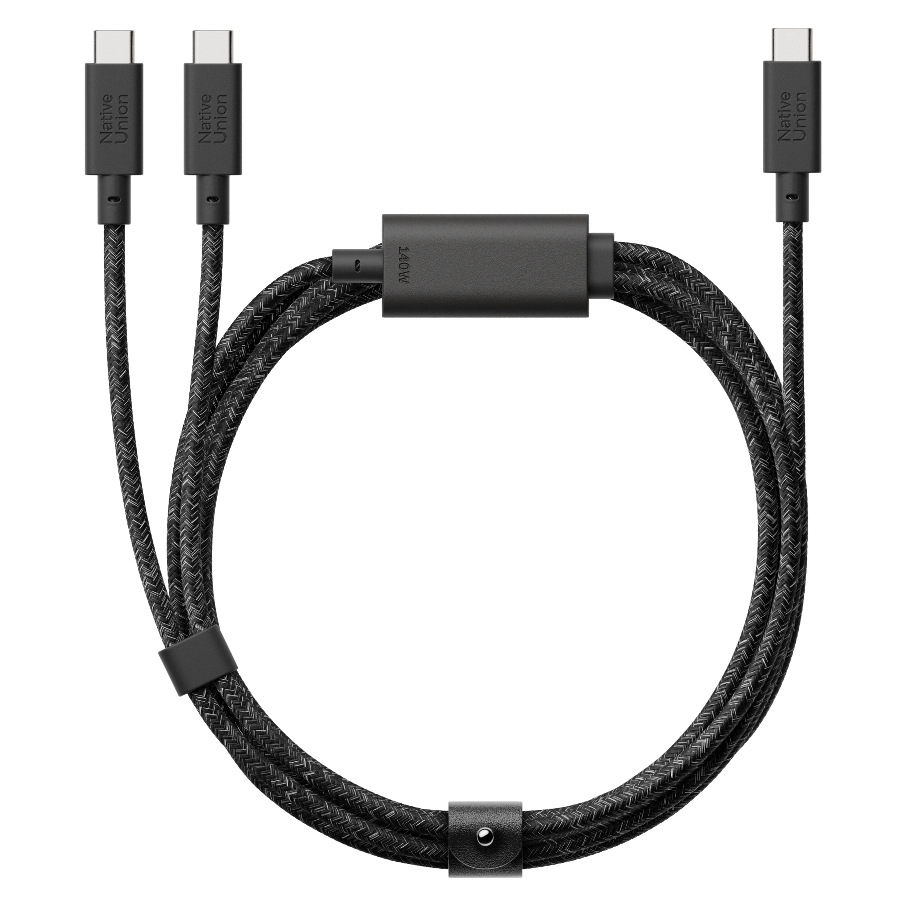 c-ble-2-en-1-belt-cable-native-union-usb-c-vers-usb-c-140w-avec-connecteur-doubl image 1