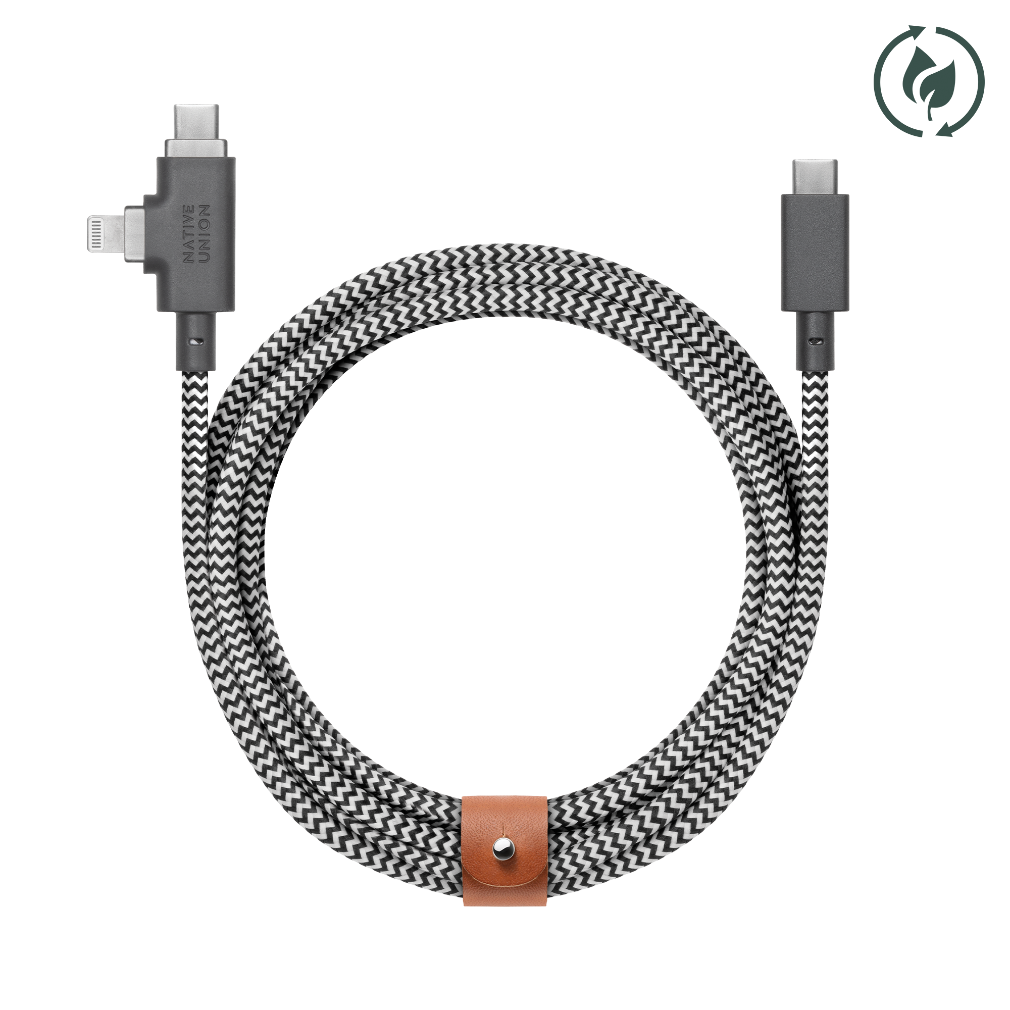 native-union-belt-cable-duo-pro-240w-usb-c-vers-usb-c-lightning-2-en-1 image 3