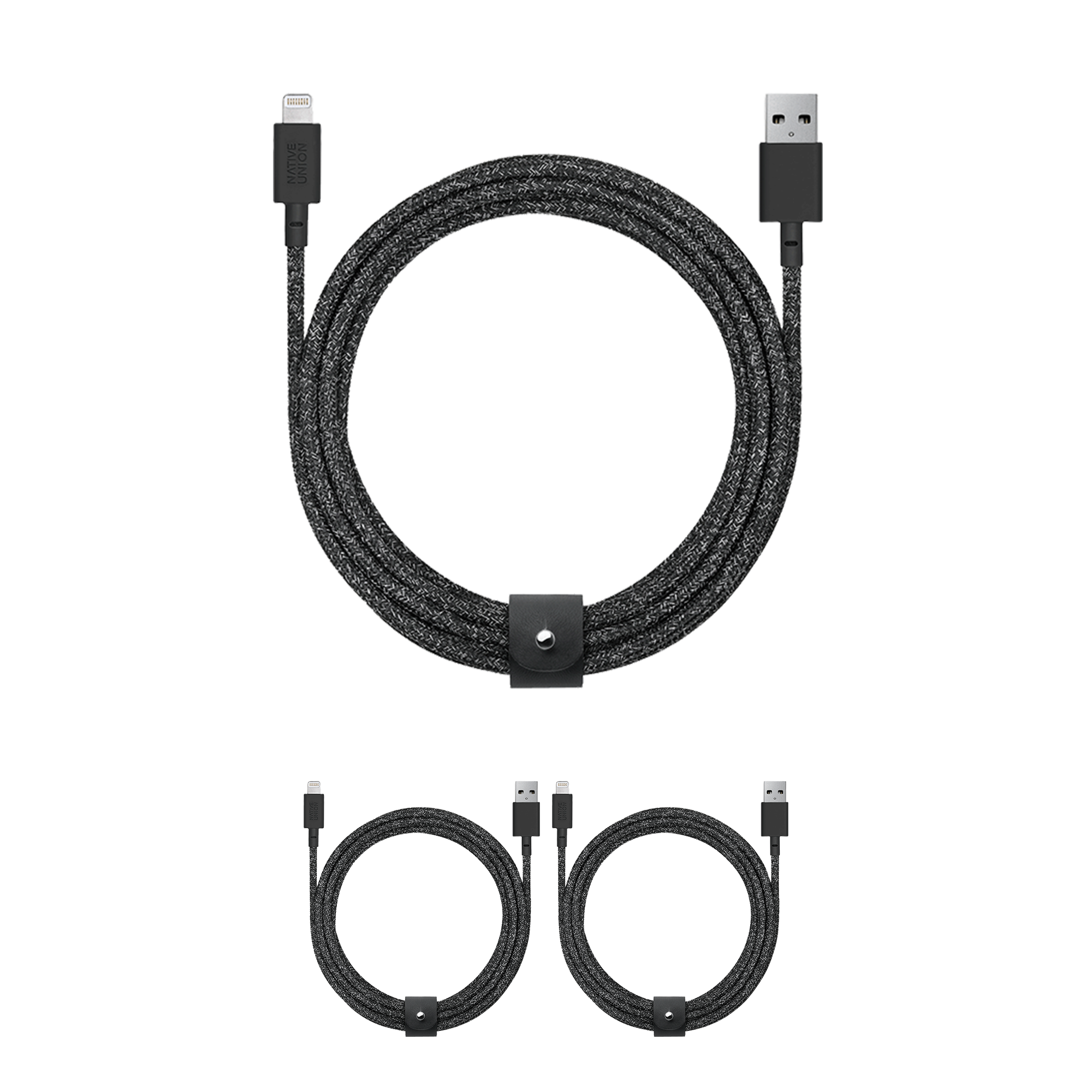 native-union-belt-cable-xl-3-pack-usb-a-vers-lightning-3-c-bles-de-3m image 1
