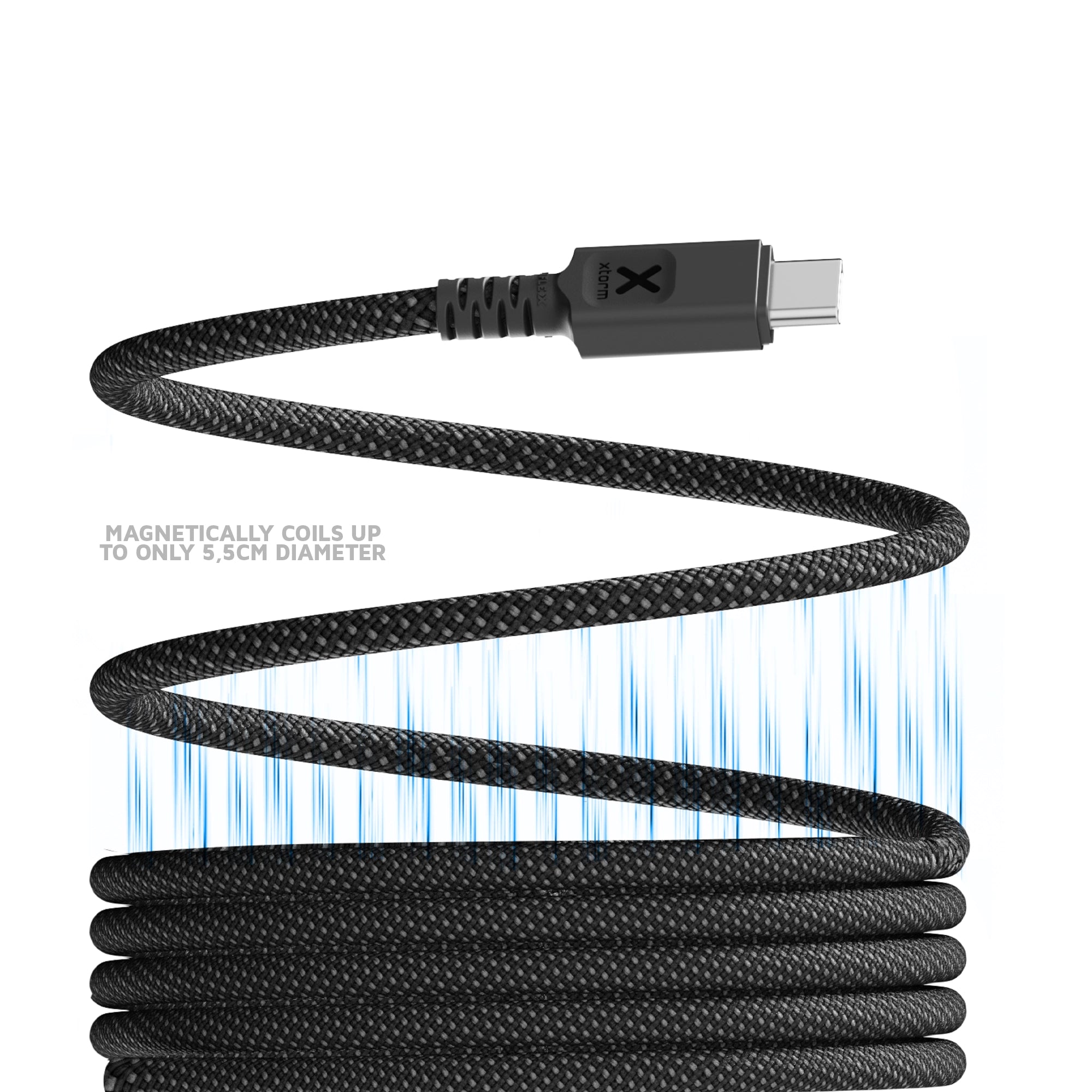 xtorm-travelpro-magnetic-cable-usb-c-pd-100w-1m-noir image 3