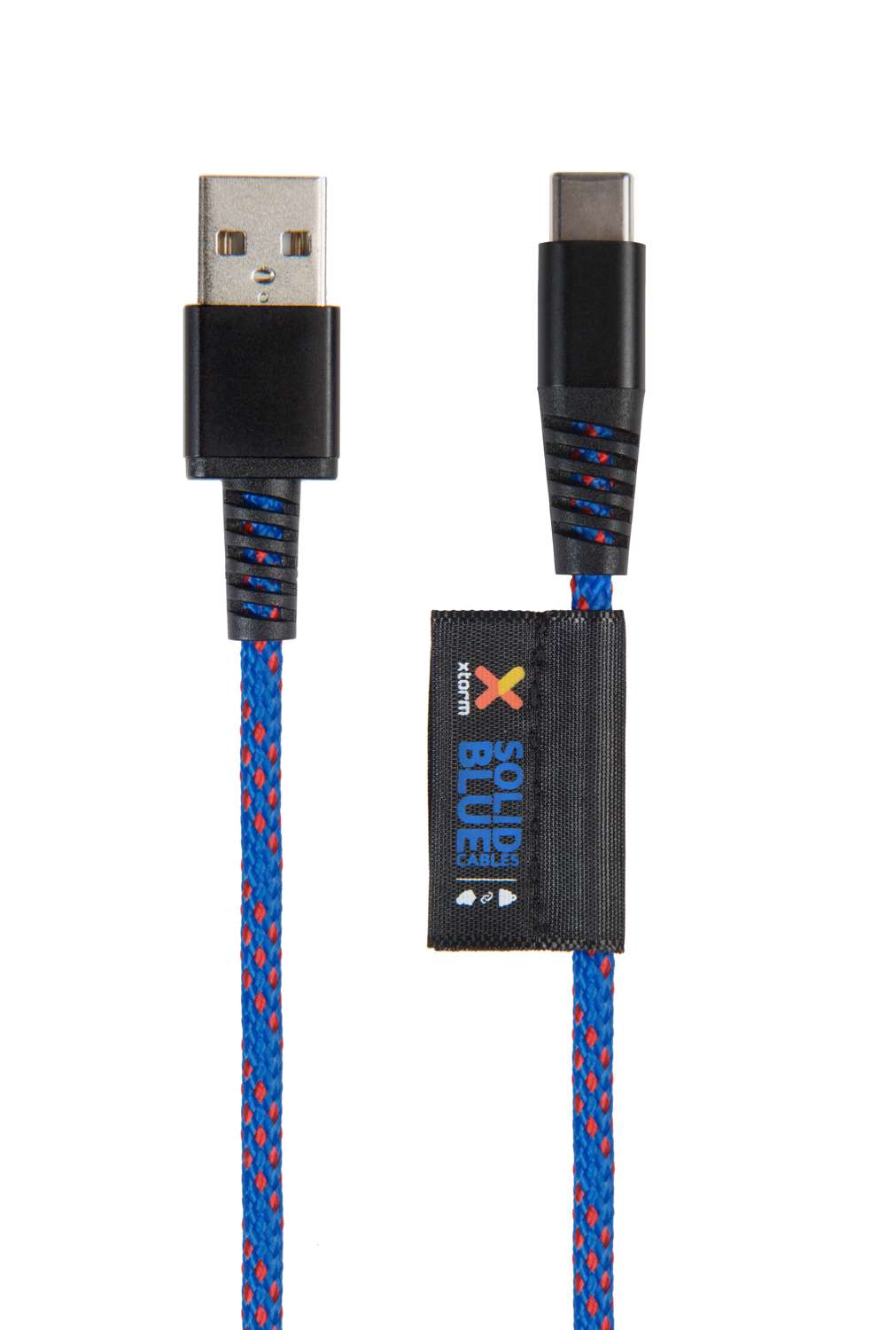 xtorm-solid-blue-cable-usb-vers-usb-c-1-m-tre image 2