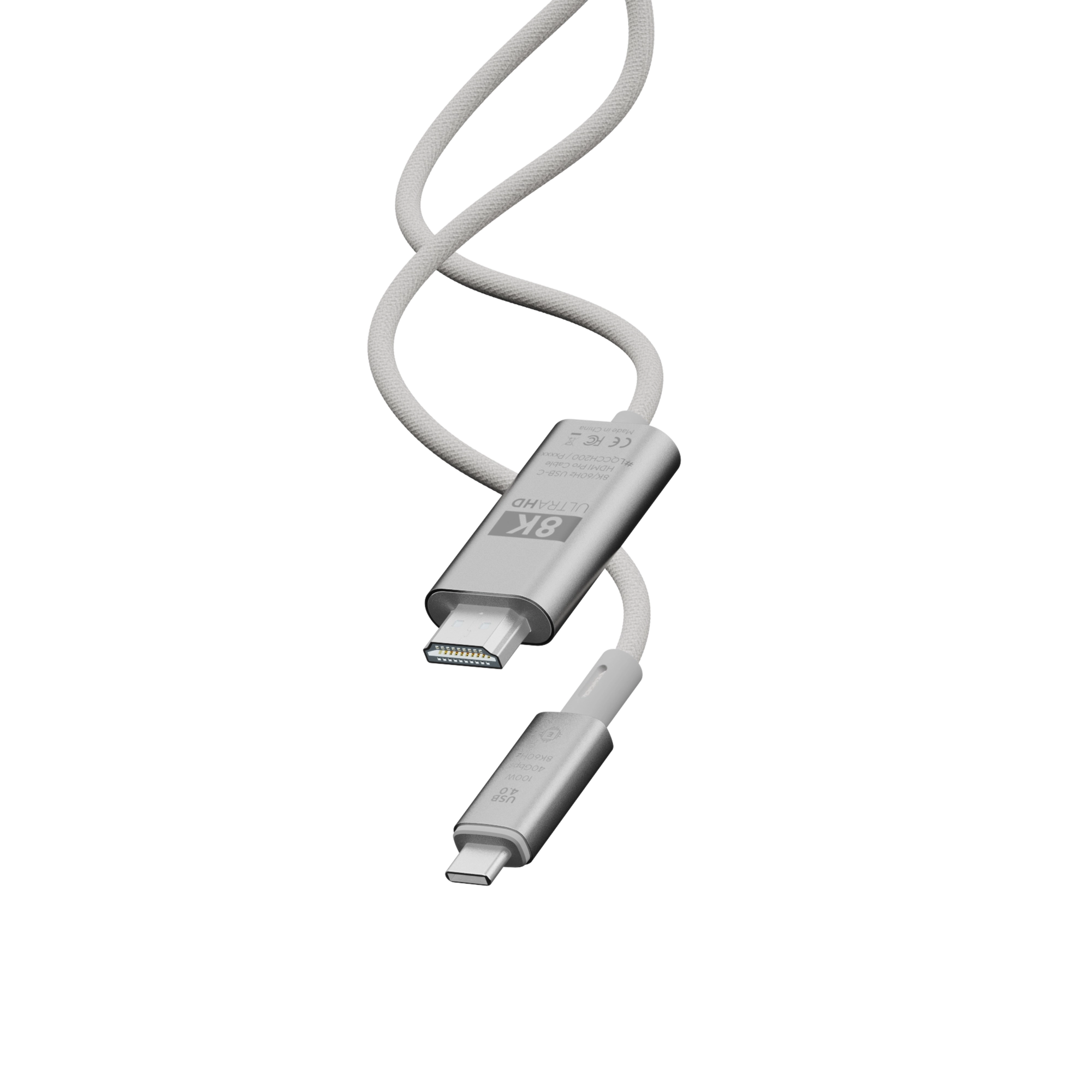 xtorm-procable-usb-c-vers-hdmi-2m-8k-60hz image 2