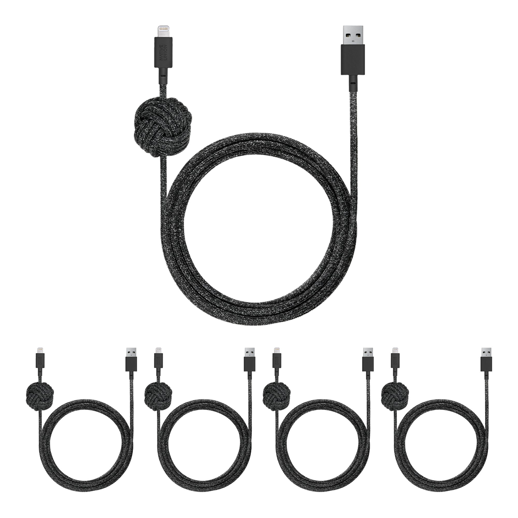pack-de-5-c-bles-night-cable-usb-a-vers-lightning-native-union image 1