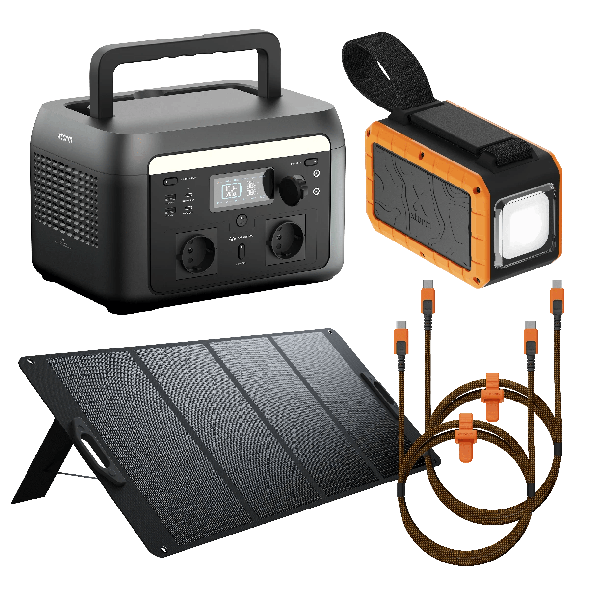 pack-urgence-xtorm-xl-station-d-nergie-600w-panneau-solaire-200w-power-bank-lamp image 1