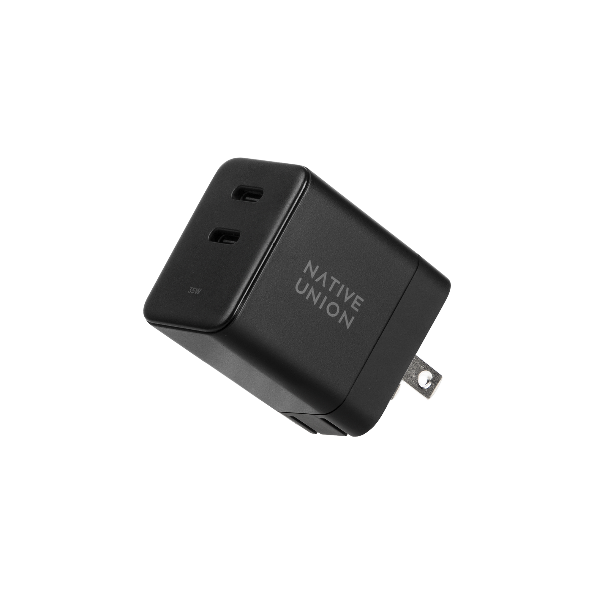 native-union-fast-gan-charger-pd-35w-chargeur-double-usb-c image 1
