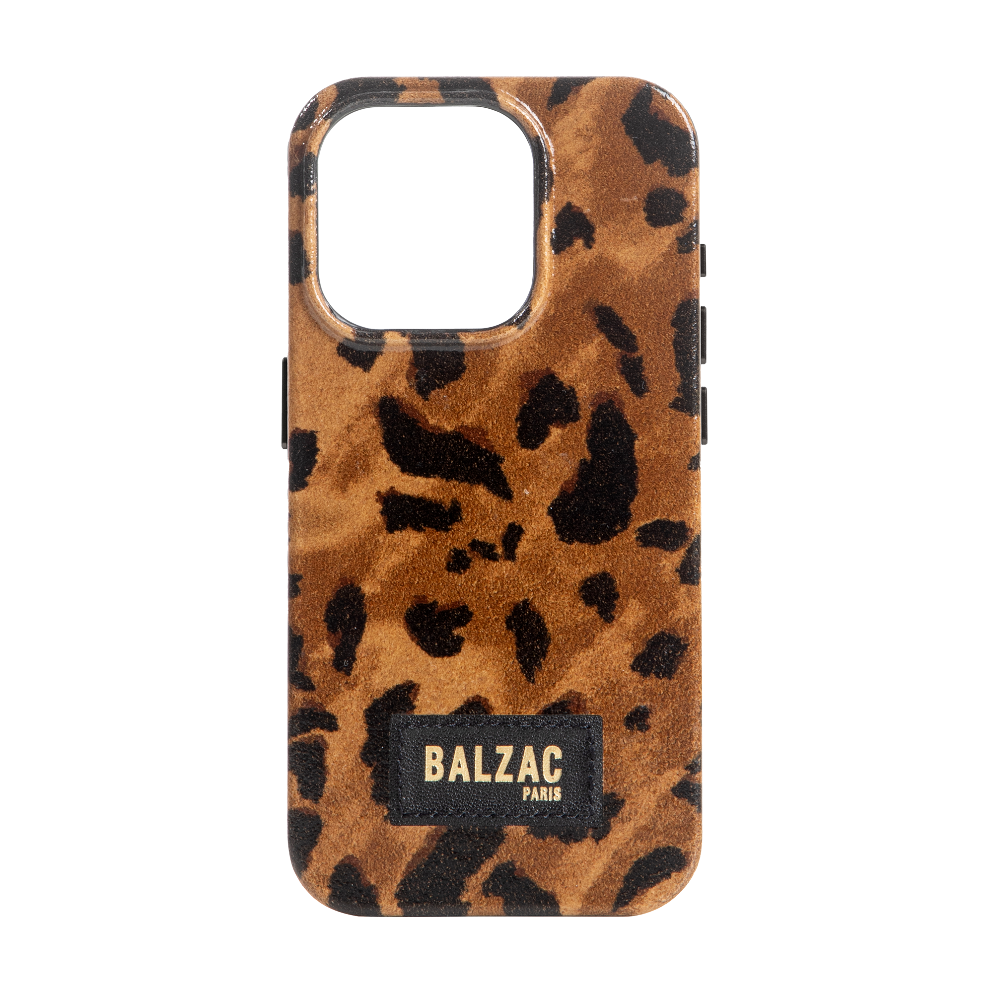 native-union-x-balzac-paris-cheetah-cappuccino-case-pour-iphone-14-coque-en-cuir image 1
