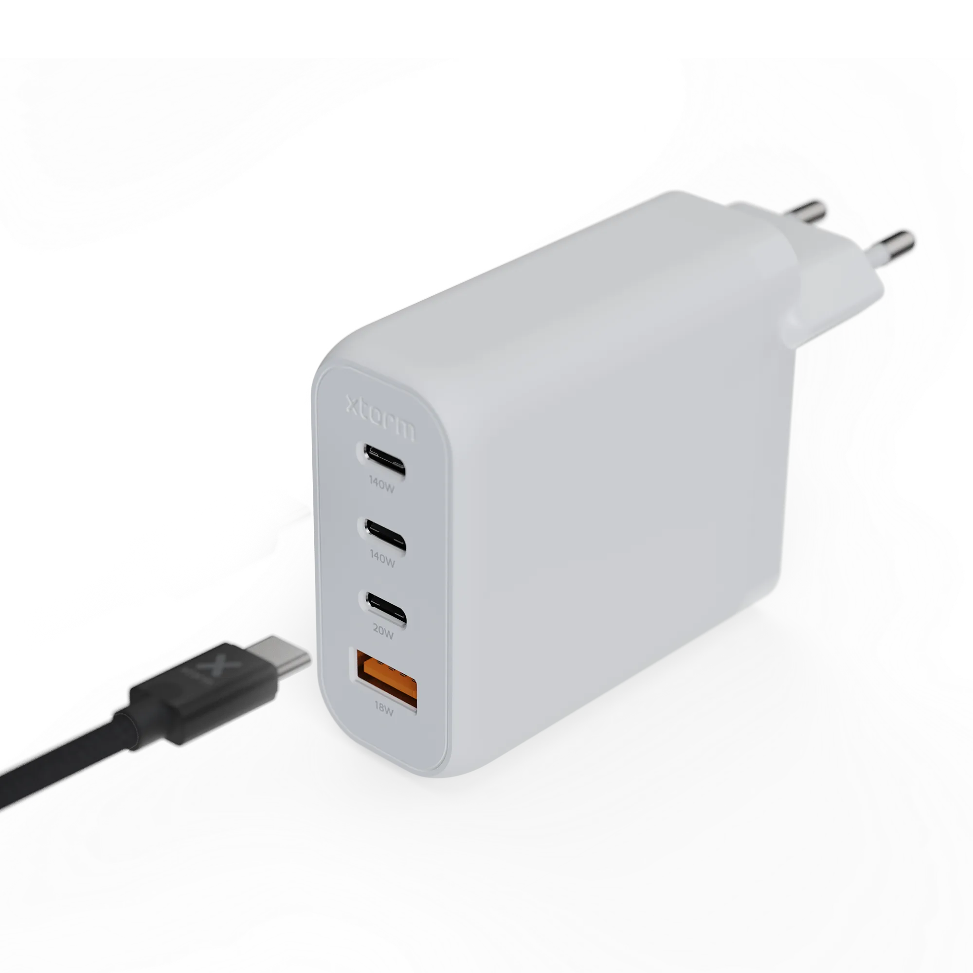 xtorm-140w-gan2-laptop-wall-charger-s-rie-volt-blanc image 6
