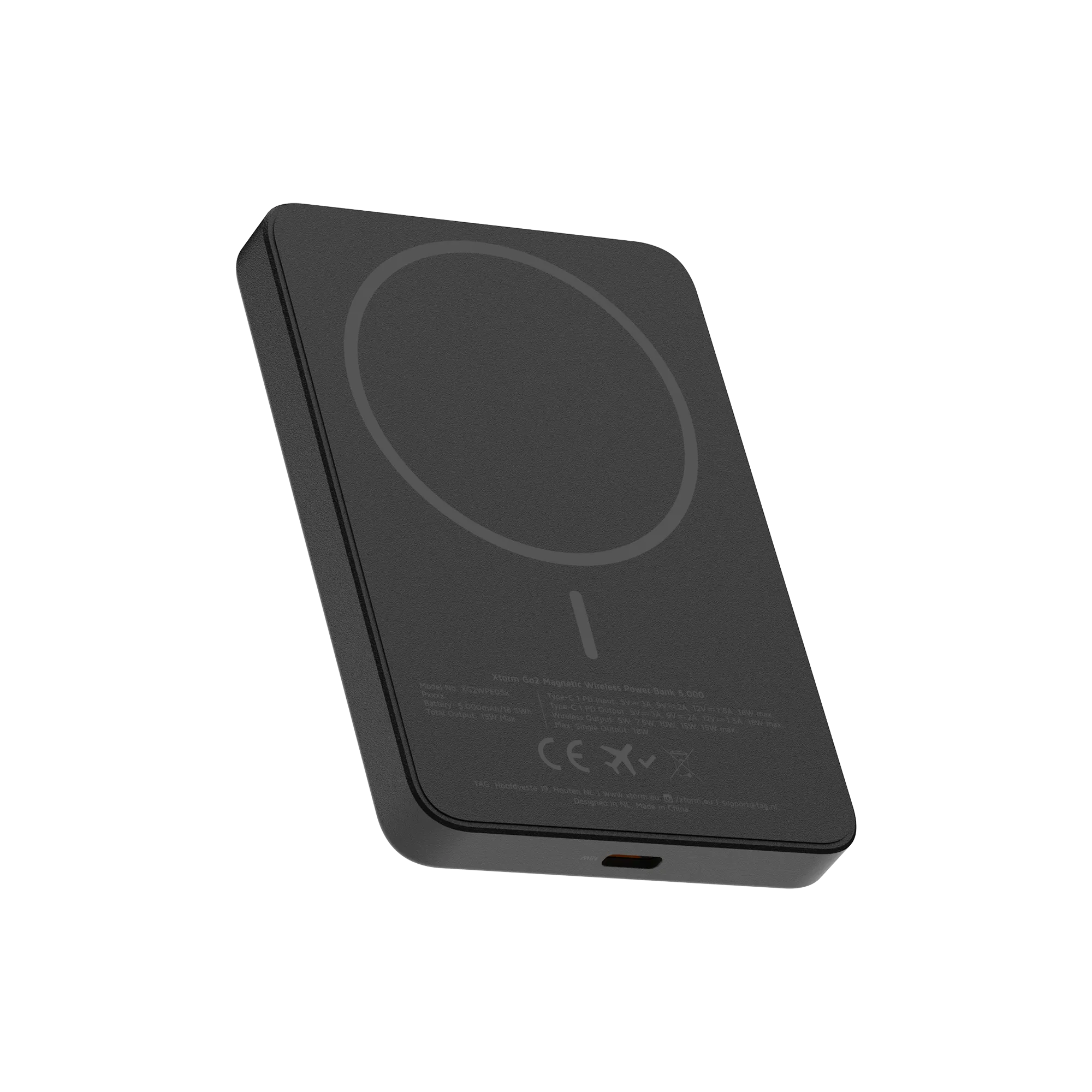 xtorm-go2-power-bank-5000-mah-charge-sans-fil-magsafe-charcoal-black image 7