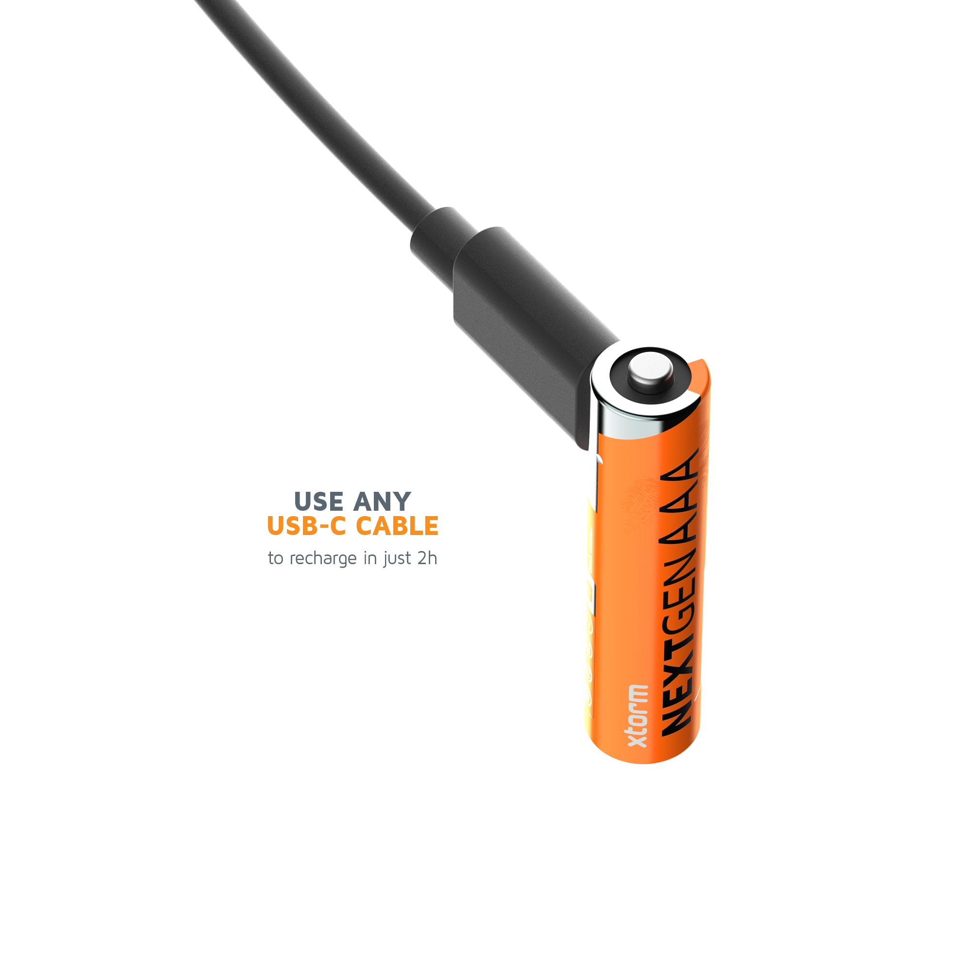 xtorm-piles-rechargeables-aaa-usb-c-lot-de-4-avec-c-ble-4-en-1 image 6