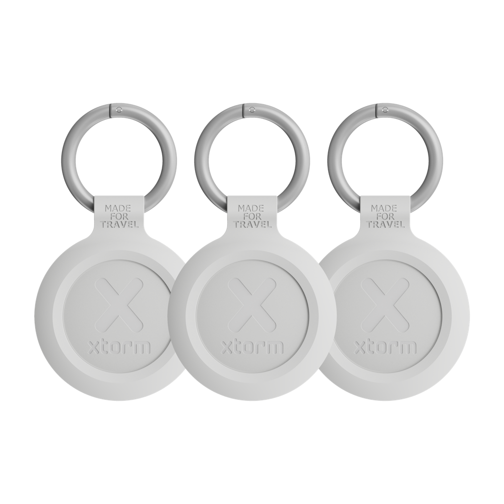 xtorm-traveltag-pour-iphone-ios-r-sistant-l-eau-blanc-cendr image 1
