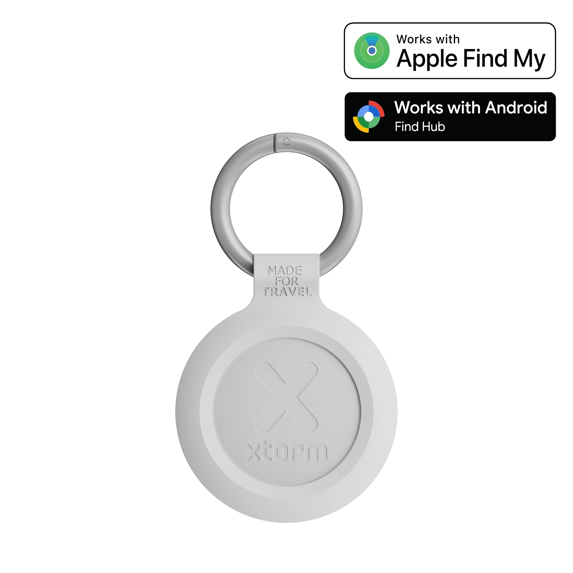 xtorm-traveltag-pour-android-et-iphone-ios-r-sistant-l-eau-blanc-cendr image 6