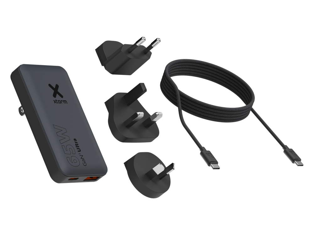 xtorm-kit-chargeur-de-voyage-rapide-65w-avec-prises-universelles image 1
